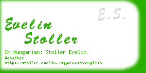 evelin stoller business card